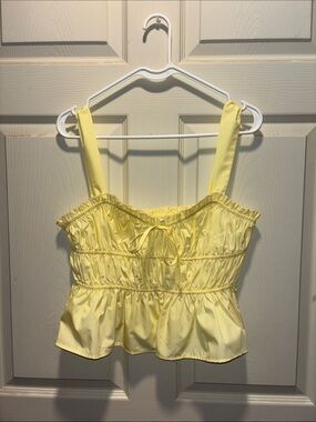 Yellow Ruffled Top